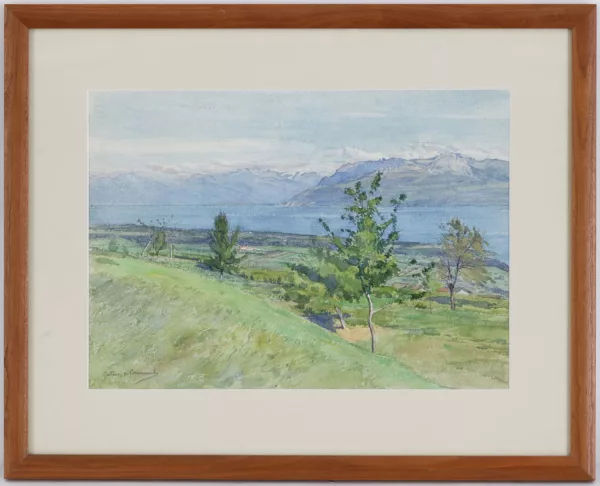 Gustave de Beaumont — Vue du Lac Léman