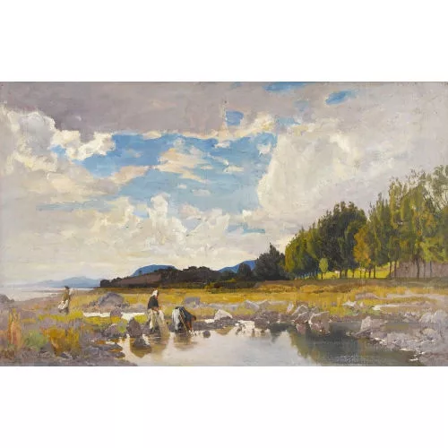 Gustave Jeanneret — Wäscherinnen am Neuenburgersee.