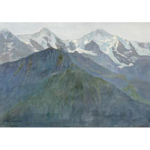 Gustave Jeanneret — Eiger, Mönch und Jungfrau.