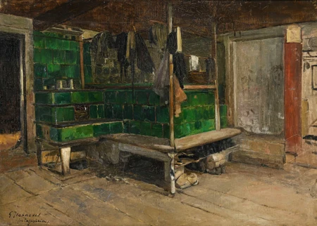 Intérieur au poêle