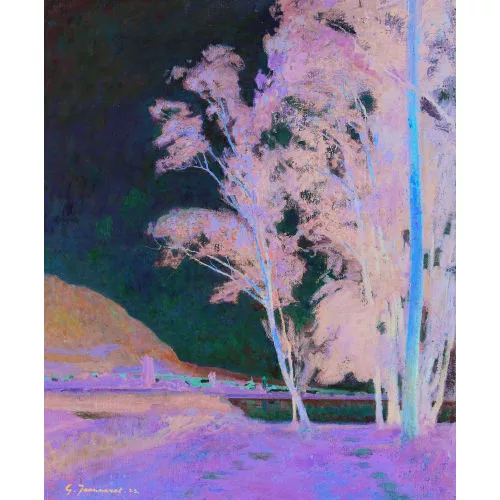 Gustave Jeanneret — Ansicht von La Neuveville mit Bielersee.