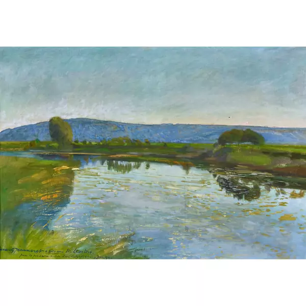 Sommerliche Flusslandschaft