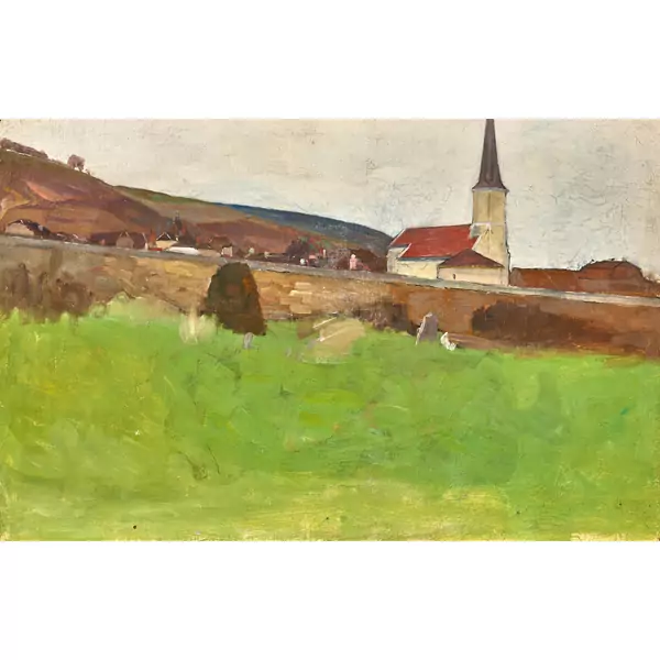 Landschaft mit Kirche