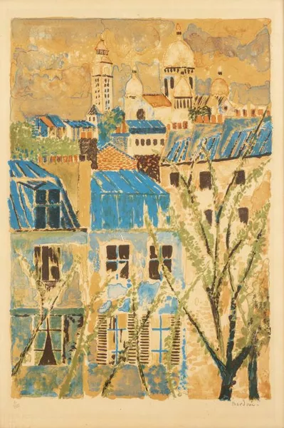 Guy BARDONE (1927-2015), "Vue de Montmartre". — DognyAuction