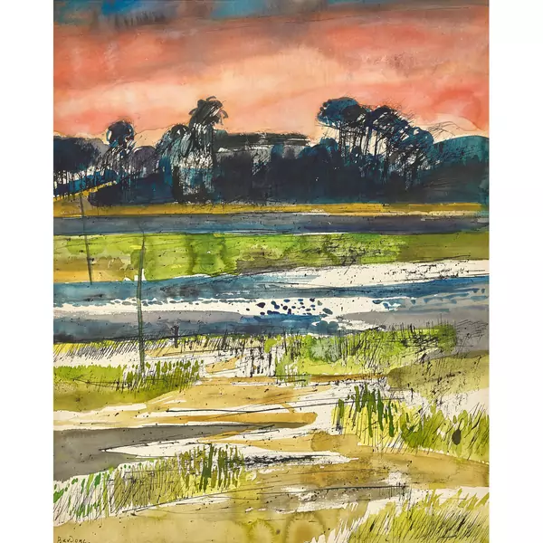 "Lac d'Hossegor, le soir"