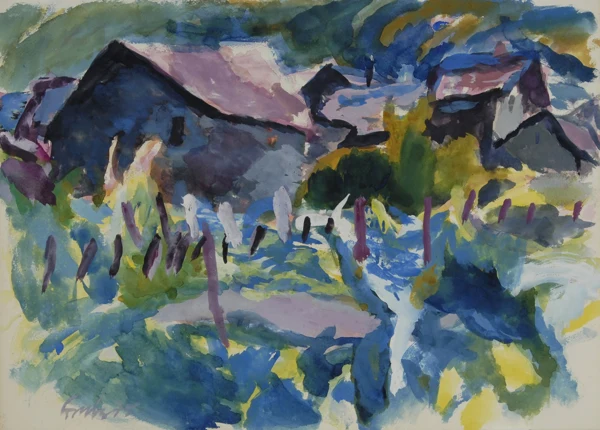 Hannes Gruber — Häusergruppe, 1975
