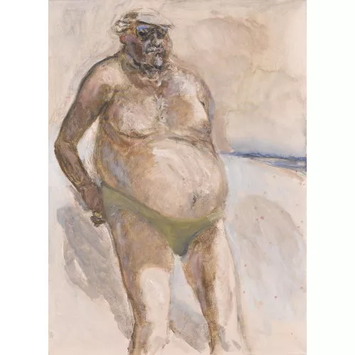 Hannes Portmann — Älterer Herr am Strand.