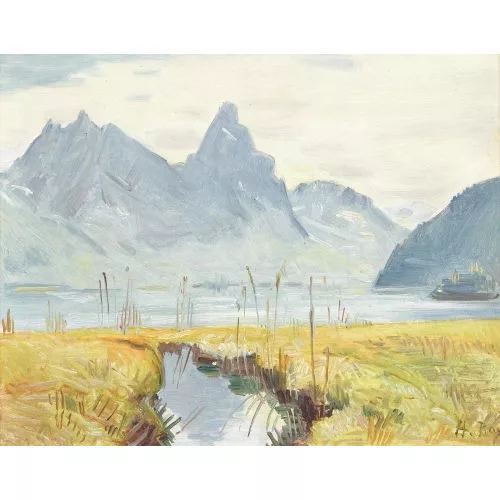 Hanni Bay — Steilufer an einem See.