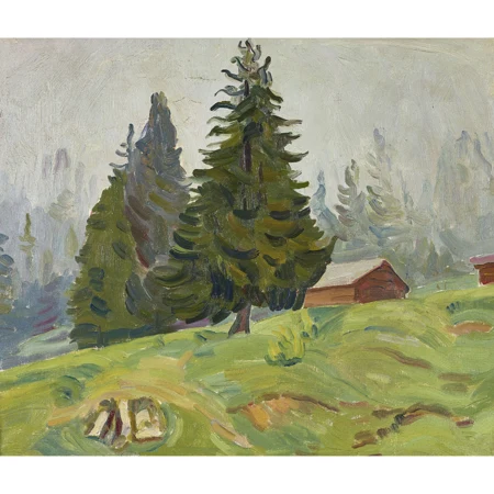 Hütten im Gebirge