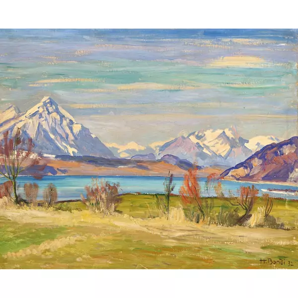 Herbstlicher Thunersee mit Niesen