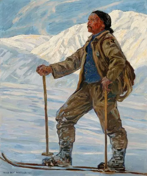HANS BEAT WIELAND — Bergführer Christian Guler. 1911. — Koller Auktionen