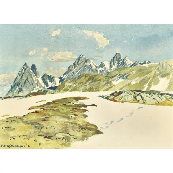 Hans Beat Wieland — Berglandschaft.