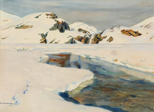 Hans Beat Wieland — Winterlandschaft, 1912