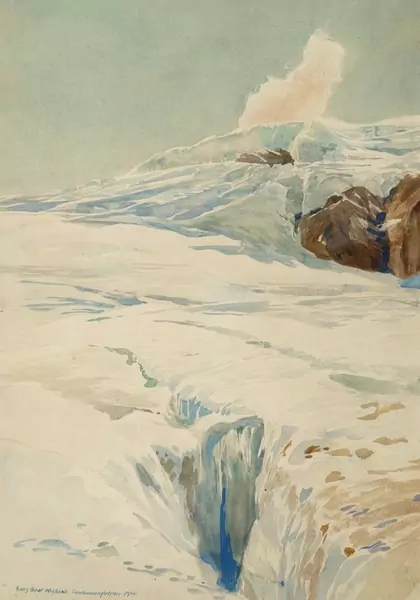 HANS BEAT WIELAND — Cambrenna Gletscher. 1910. — Koller Auktionen