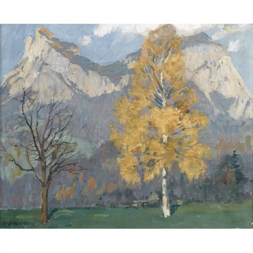 Hans Beat Wieland — "Herbsttag in Schwyz".