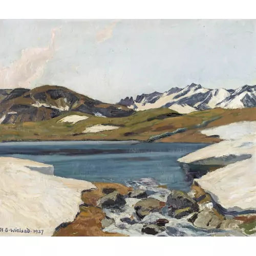 "Bergsee im Frühling"