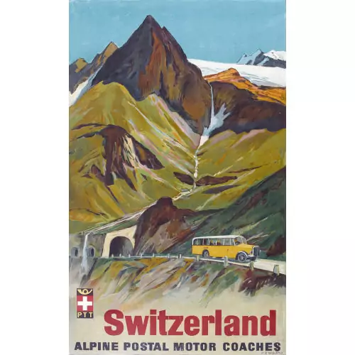 "Switzerland Alpine Postal Motor Coaches"