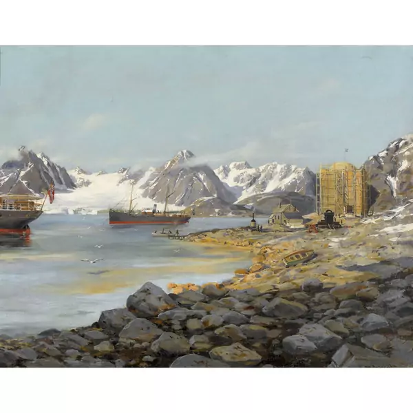 "Danske Bay, Spitzbergen, 24./25. 1896 Juli"