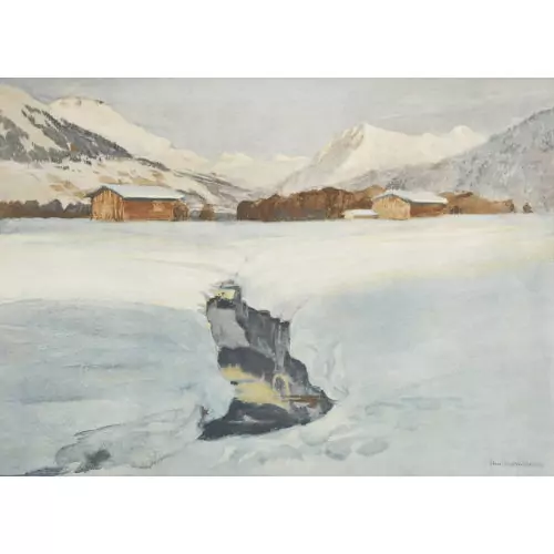 Weite Schneelandschaft