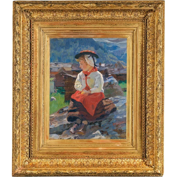 Hans Beat Wieland — KLEINES MÄDCHEN, EVOLÈNE LITTLE GIRL, EVOLÈNE