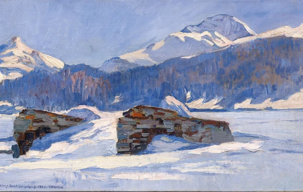 Hans Beat Wieland — Wintersonne im Engadin, 1920