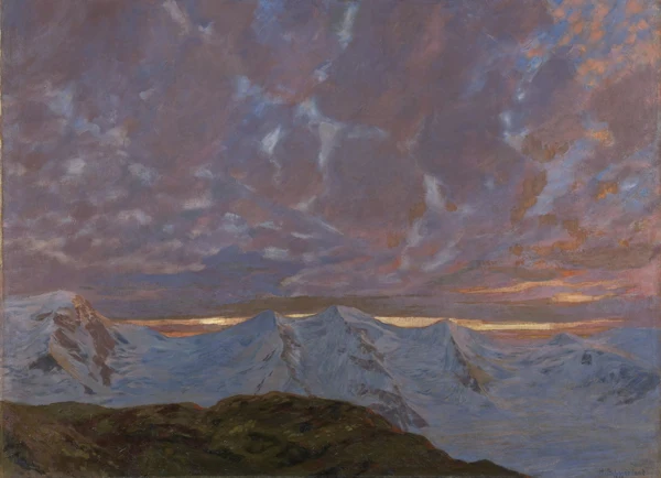 Hans Beat Wieland — GEBIRGSLANDSCHAFT (PIZ PALÜ), 1898MOUNTAIN VIEW (MOUNT PALÜ), 1898