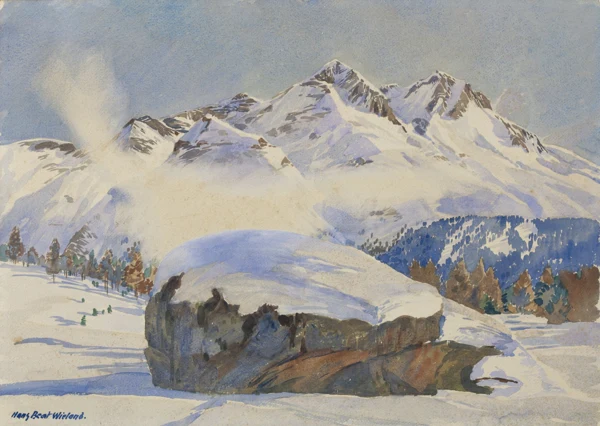 Hans Beat Wieland — PIZ ROSATSCH BEI ST. MORITZMOUNT ROSATSCH NEAR ST. MORITZ