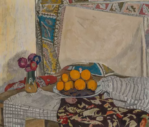 Oranges et tapis