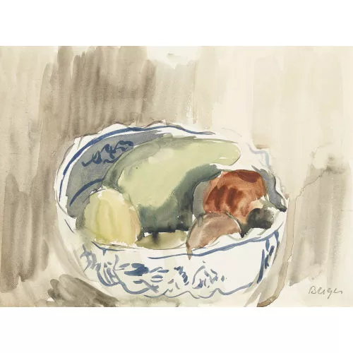Hans Berger — Stillleben mit Früchtekorb.
