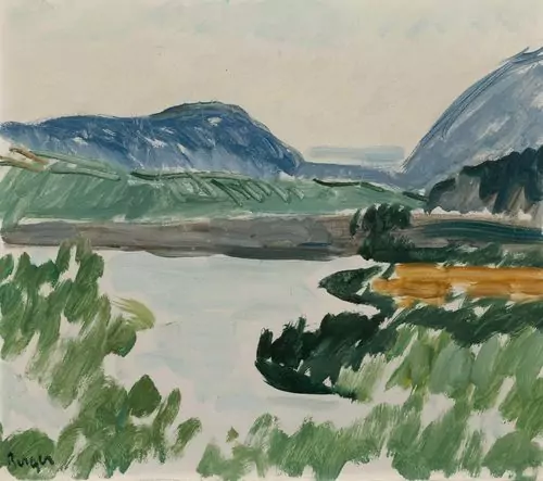 HANS BERGER — Landschaft mit See. — Koller Auktionen