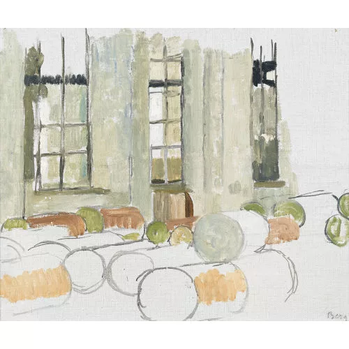 Hans Berger — Papierrollen in der Fabrik.