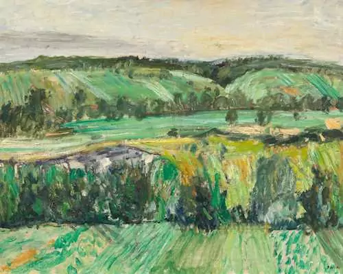 HANS BERGER — Recto: Coteau de Peney. Verso: Portrait d'un homme en manteau rouge. — Koller Auktionen