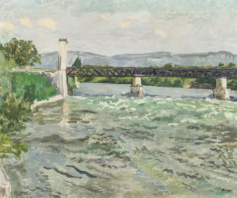 Rhône et pont