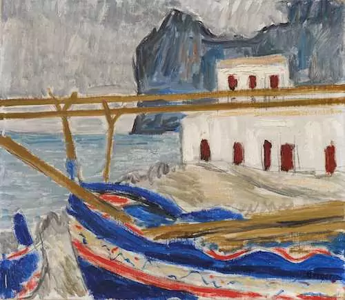HANS BERGER — Le bateau bleu. — Koller Auktionen