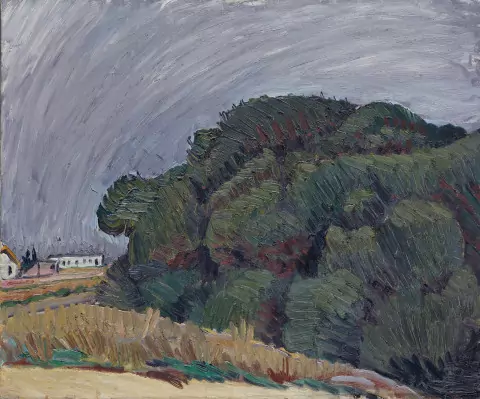 Landschaft mit Waldsaum