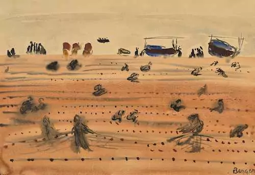 HANS BERGER — Les filets étendus. — Koller Auktionen
