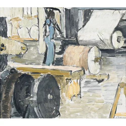 Hans Berger — Arbeiterin bei der Papierherstellung.
