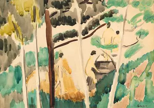 HANS BERGER — Studie zu "La Bachette". Um 1934. — Koller Auktionen