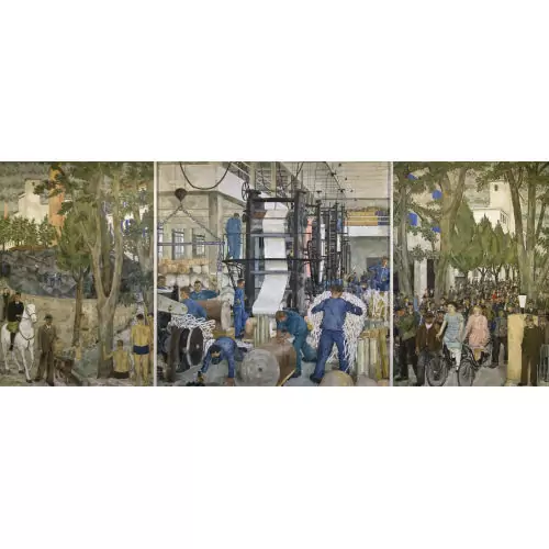 Papierfabrik Biberist. Triptychon