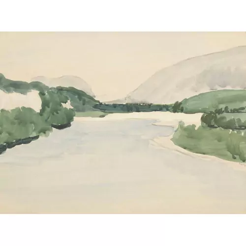 Weite Flusslandschaft