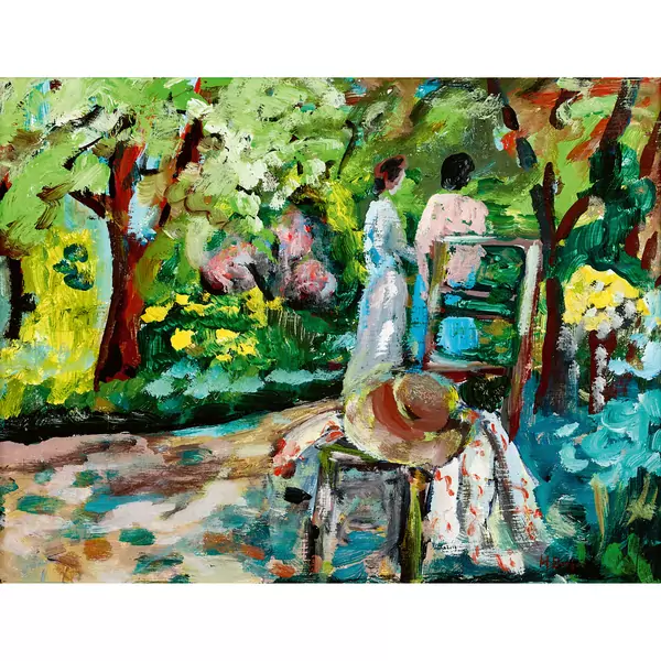 Zwei Frauen im Park