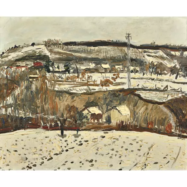 "Paysage en hiver"