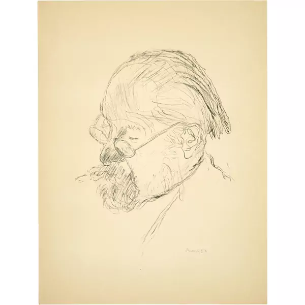 Hans Berger — Alter Mann mit Brille — Galerie Kornfeld