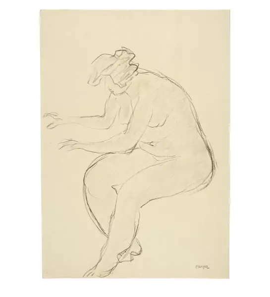 Hans Berger — Sitzender Frauenakt. - Liegender Frauenakt — Galerie Kornfeld