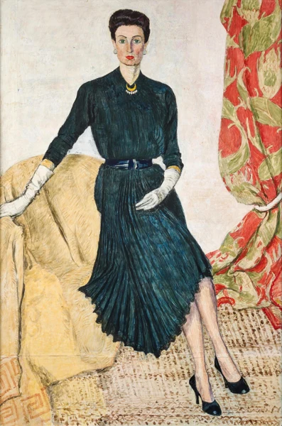 Hans Berger — En robe noire (Portrait de Madame Edith Hafter)