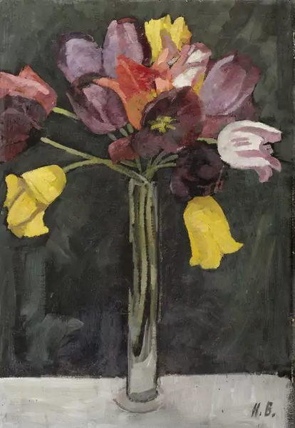 HANS BRÜHLMANN — Tulpenstrauss. 1908. — Koller Auktionen
