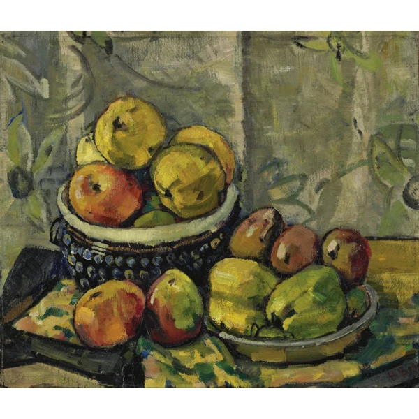 Hans Brühlmann — FRÜCHTE IN ZWEI SCHALEN, 1909FRUITS IN TWO BOWLS, 1909