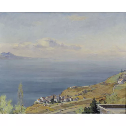 Hans Daepp — "Genfersee mit Rivaz".