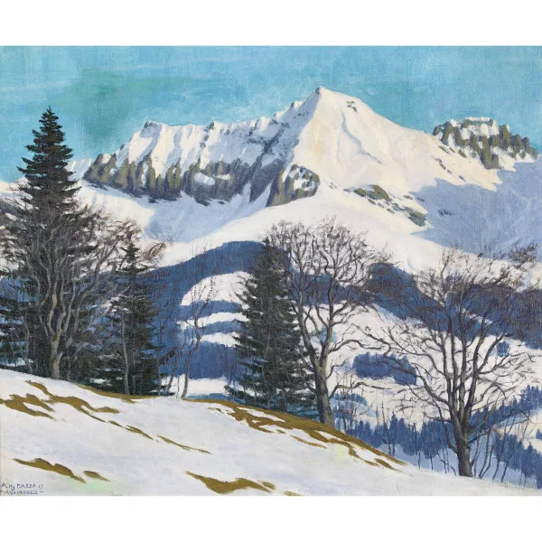 Hans Daepp — Winter bei Adelboden.
