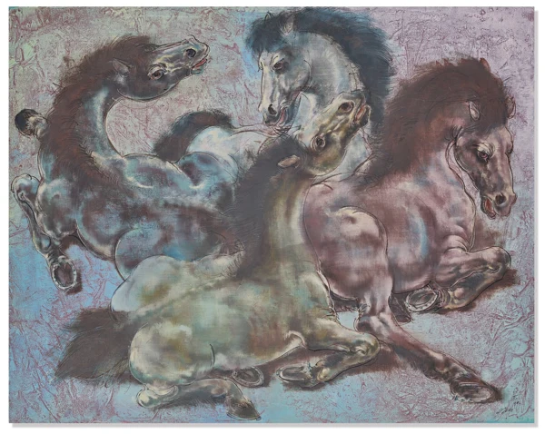 Hans Erni — Pferdequartett, 1990